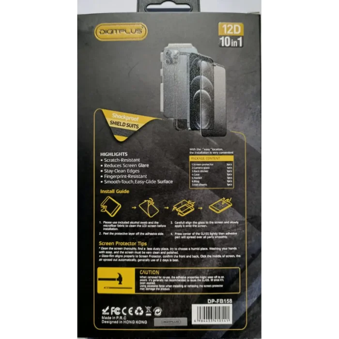 Case with Screen Protector Clear iPhone 13