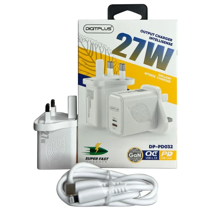 Digitplus Dual Port Wall Charger White